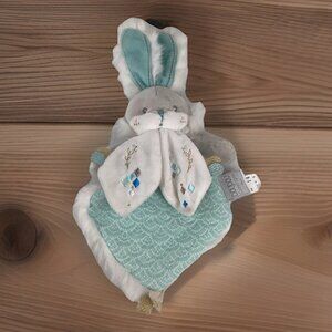 Doudou et Compagnie Almond Sugar Rabbit Baby Comforter Lovey Toy Plush Soother
